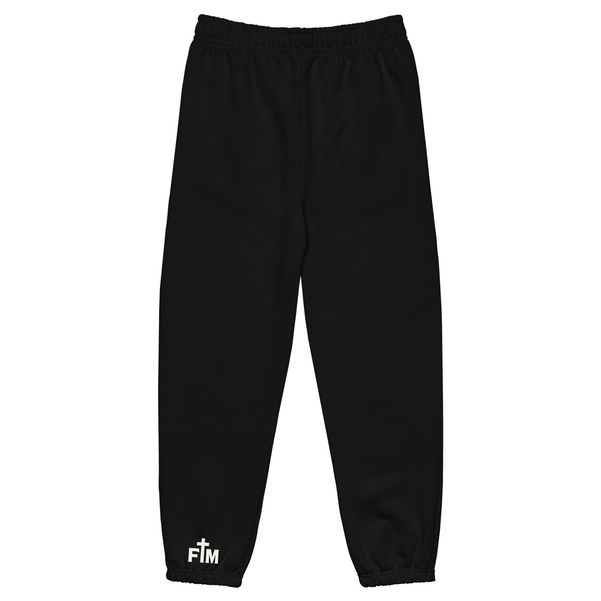 Pray Hard // Move Silent Heavyweight Black Sweatpants - Alt Image - Back View