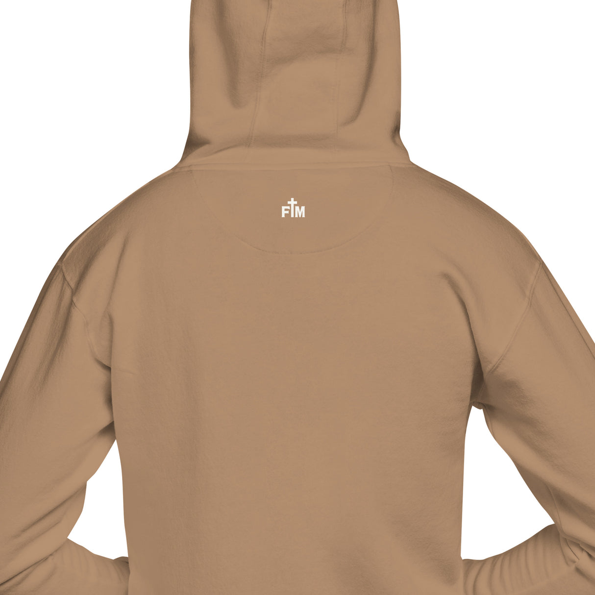 Brown hoodie on a white background