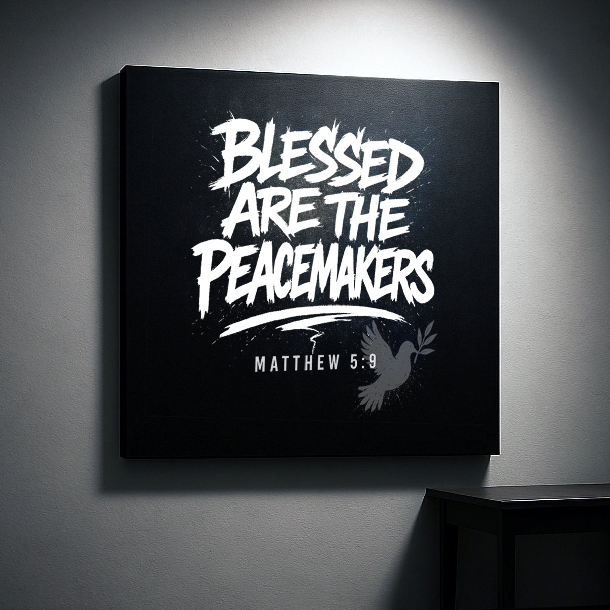 Blessed Are The Peacemakers 36x36 Canvas Print