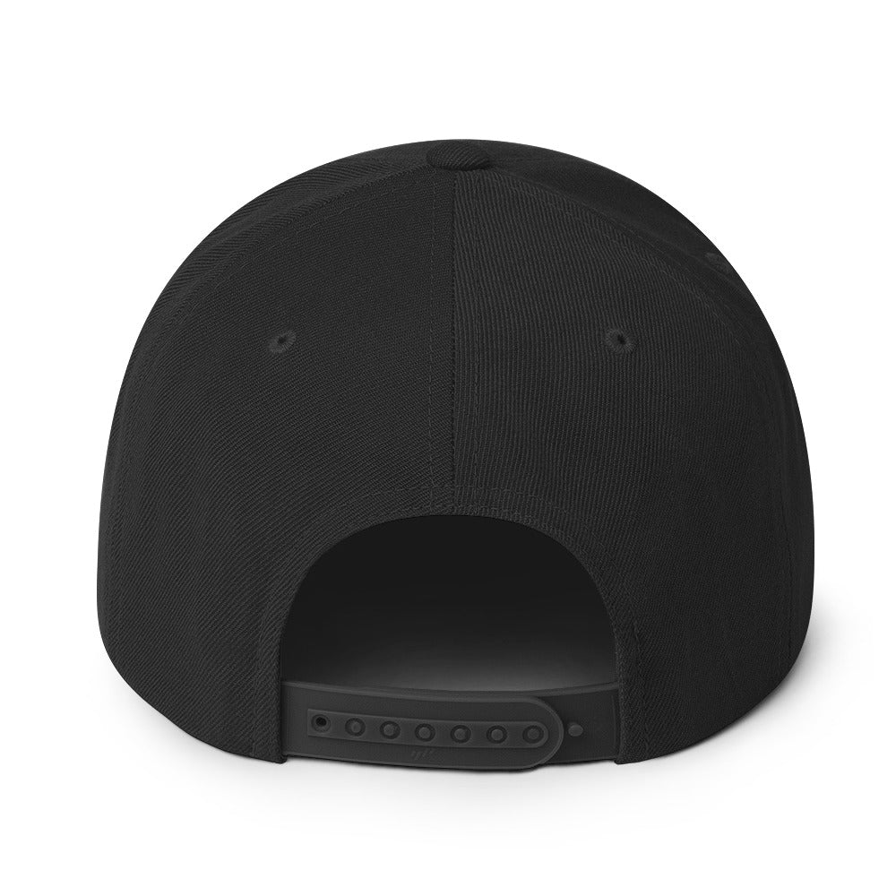 Black God Don't Ghost Snapback Hat - Alt Image - Back View