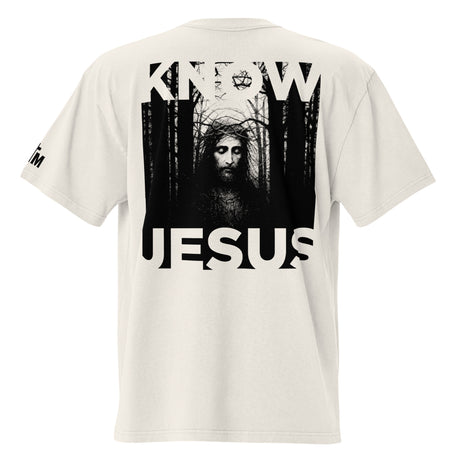 Know Jesus Faith Mode Oversized Tee - Back View
