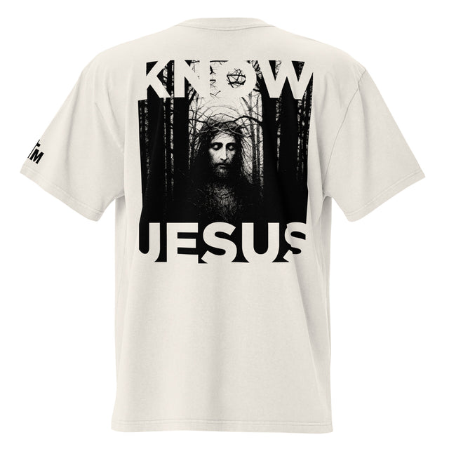 Know Jesus Faith Mode Oversized Tee - Back View