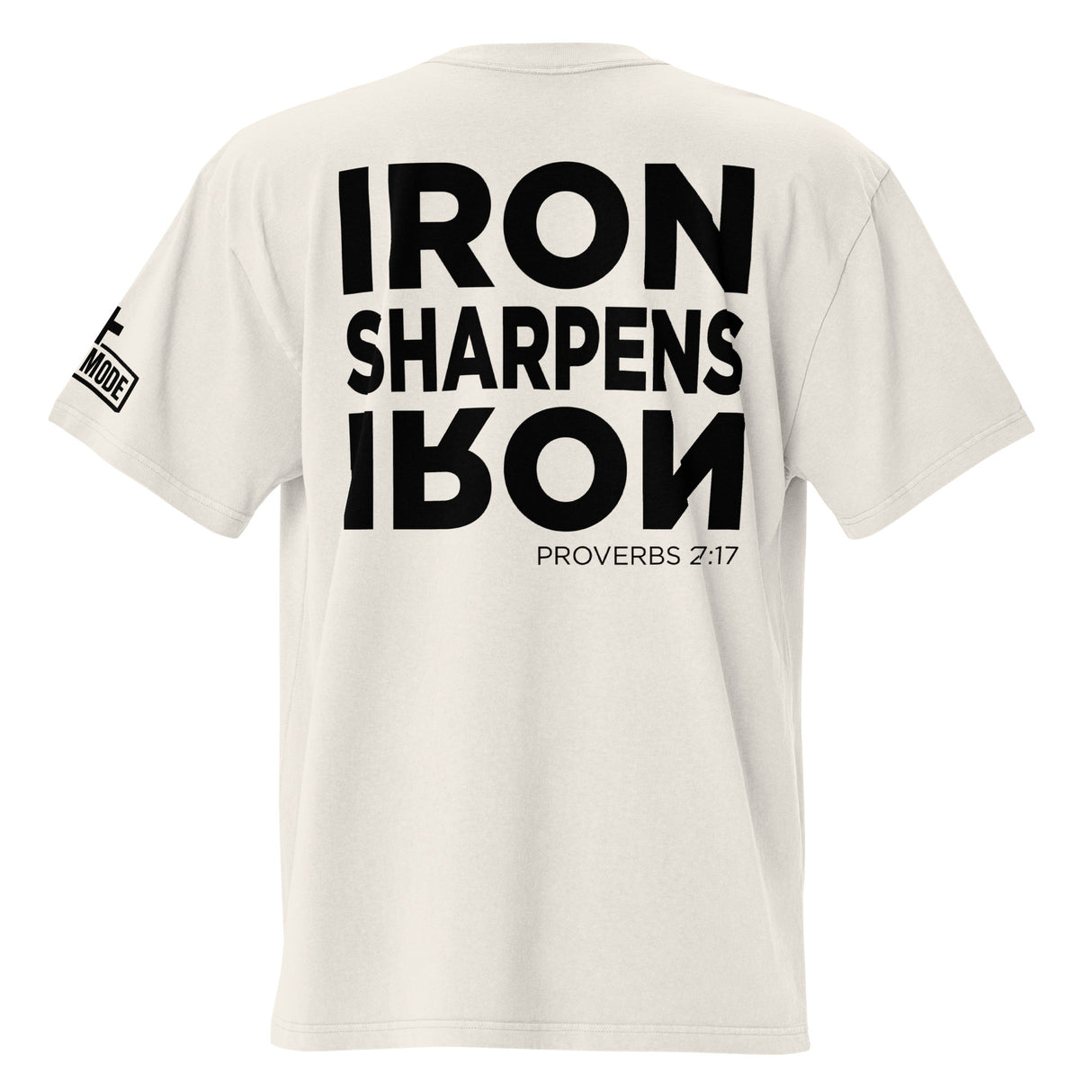 IRON SHARPENS IRON // Oversized Tee - Main Product Image - Back View