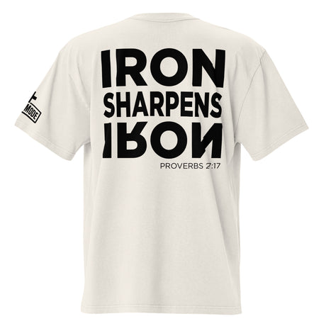 IRON SHARPENS IRON // Oversized Tee - Main Product Image - Back View