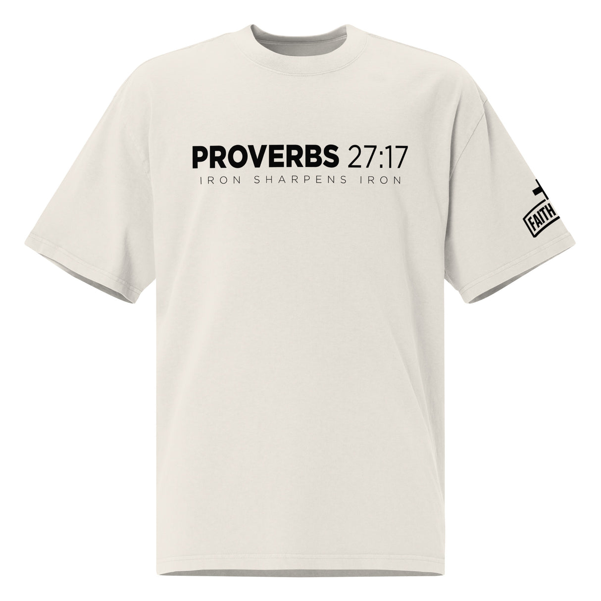 IRON SHARPENS IRON // Oversized Tee - Alt Image - Front View