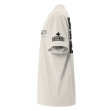 IRON SHARPENS IRON // Oversized Tee - Alt Image - Side Logo View