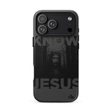 Phone Case with the Image of Jesus Christ intwined in a forest of branches