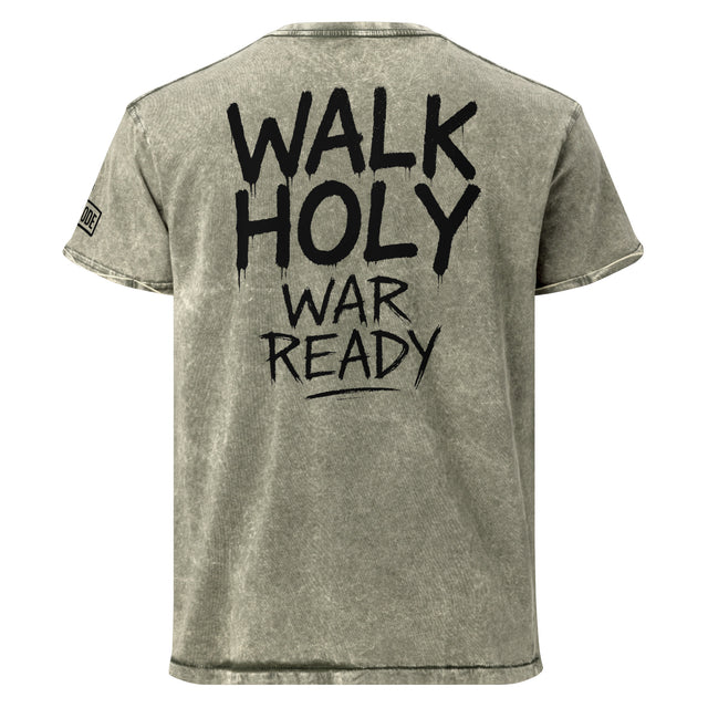 Walk Holy War Ready Ephesians 6:11 Denim Shirt - Main Product Image