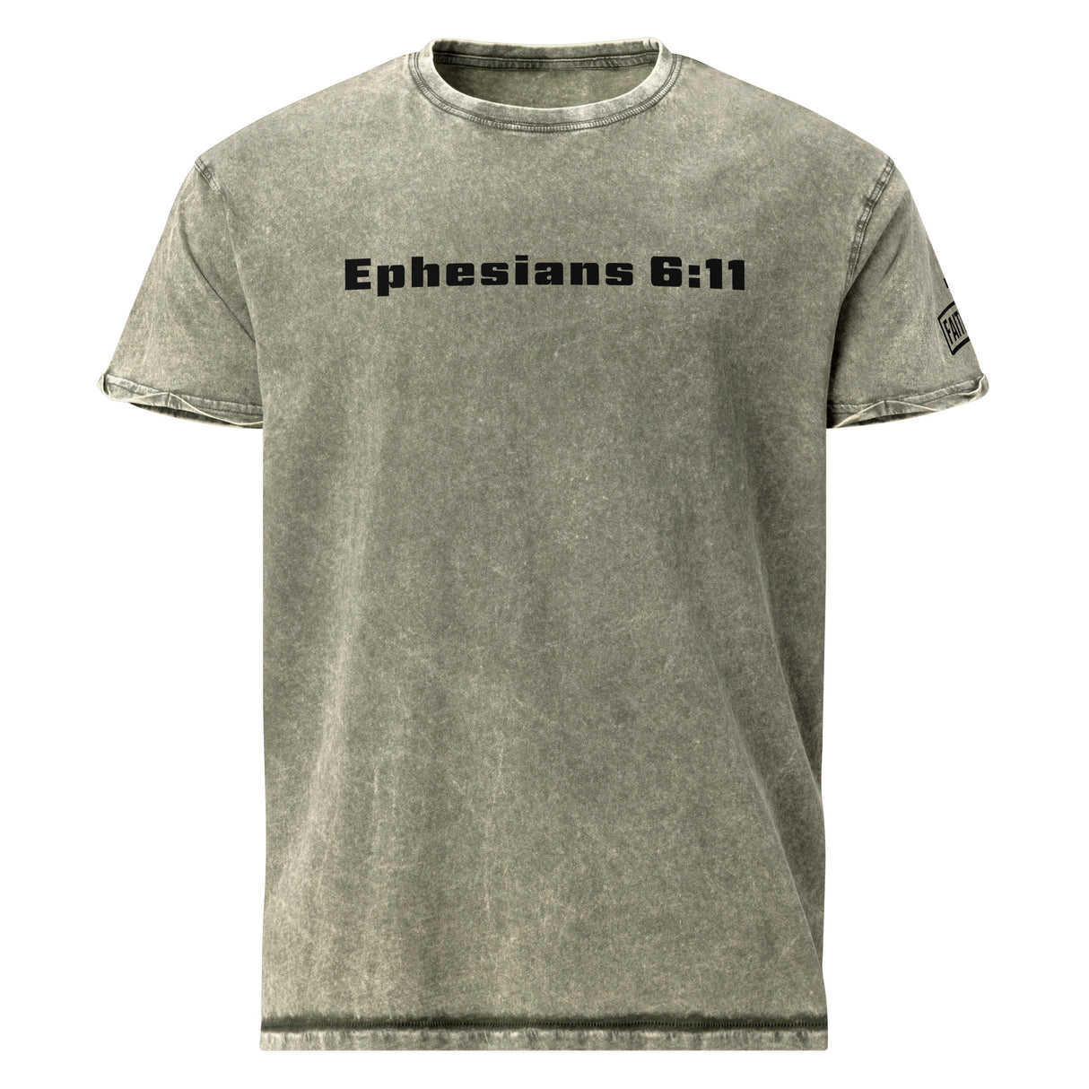 Walk Holy War Ready Ephesians 6:11 Denim Shirt - Front View