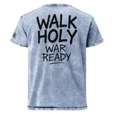 Walk Holy War Ready Ephesians 6:11 Denim Shirt - Denim Blue Option - Back