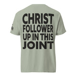 Christ Follower Up in This Joint Garment-Dyed Heavyweight Shirt - Main Product Image - Back View