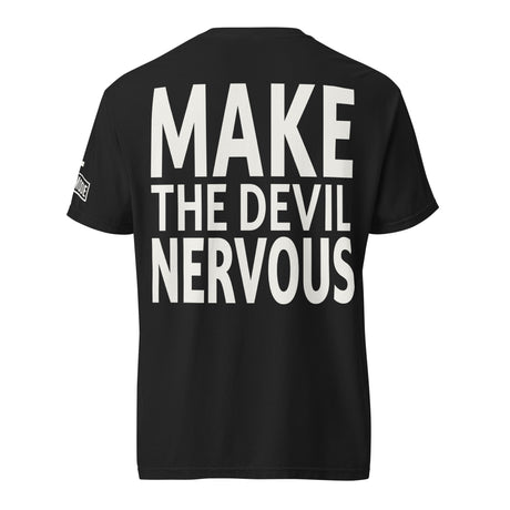 Make The Devil Nervous Garment-Dyed Heavyweight Shirt - Main Product Image - Back View