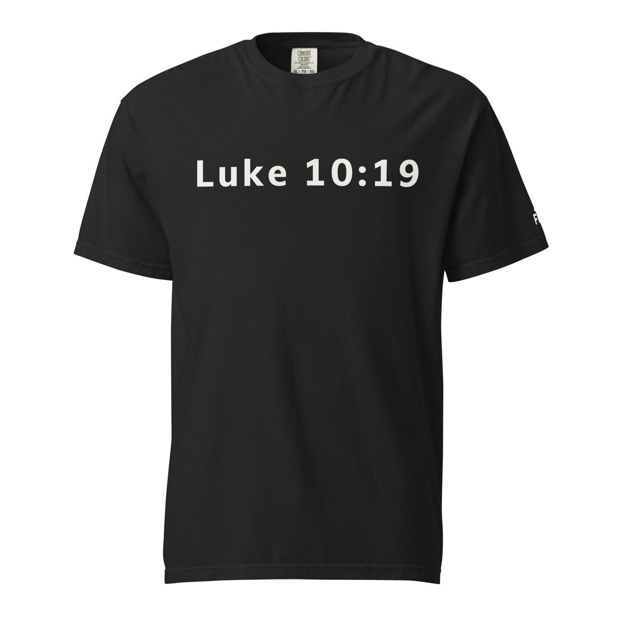 Black Make The Devil Nervous Garment-Dyed Heavyweight Shirt - Alt Image - Front View