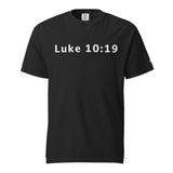 Black Make The Devil Nervous Garment-Dyed Heavyweight Shirt - Alt Image - Front View
