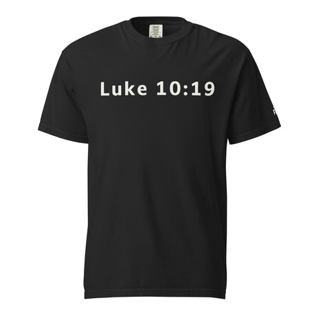 Black Make The Devil Nervous Garment-Dyed Heavyweight Shirt - Alt Image - Front View