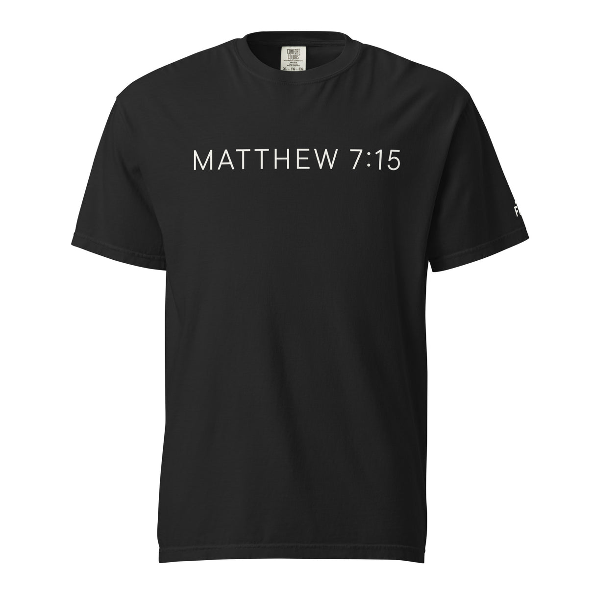 Black Beware of False Prophets Garment-Dyed Heavyweight Shirt - Alt Image - Front View