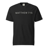 Black Beware of False Prophets Garment-Dyed Heavyweight Shirt - Alt Image - Front View
