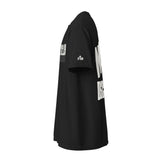 Black Make Disciples Matthew 28:19 Garment-Dyed Heavyweight Shirt - Alt Image - Side View with Logo