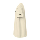 Cream White Sanctified John 17:17 Garment-Dyed Heavyweight Shirt - Alt Image - Side View with Logo