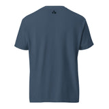 Small Faith Mode "FM" logo printed on the upper back neck of the shirt in dark ink.