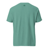 Small Faith Mode "FM" logo printed on the upper back neck of the shirt in dark ink.
