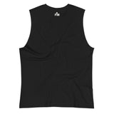 Black Spotted by The Holy Ghost Muscle Tank - Alt Image - Back View with Logo