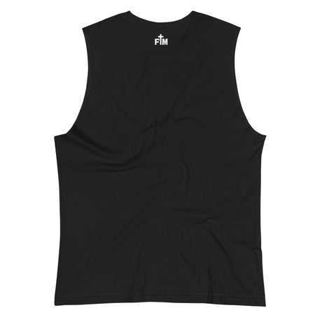 Black Spotted by The Holy Ghost Muscle Tank - Alt Image - Back View with Logo