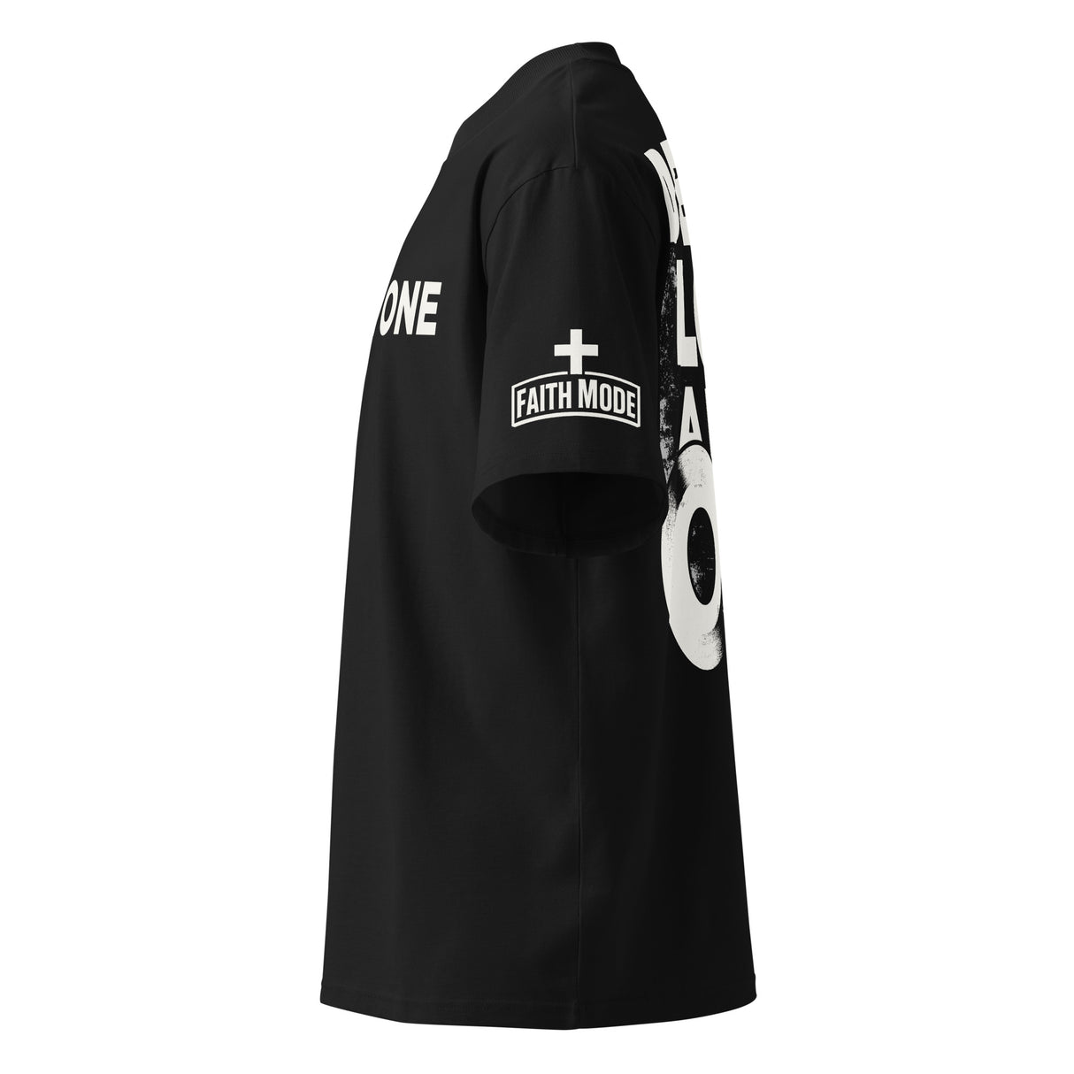 Devil Lost a Real One Oversized High Neck Shirt - Alt Image - Side View