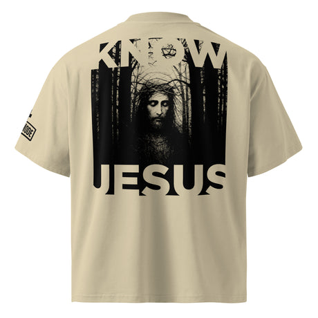 Know Jesus Oversized High Neck Shirt - Main Product Image - Back View
