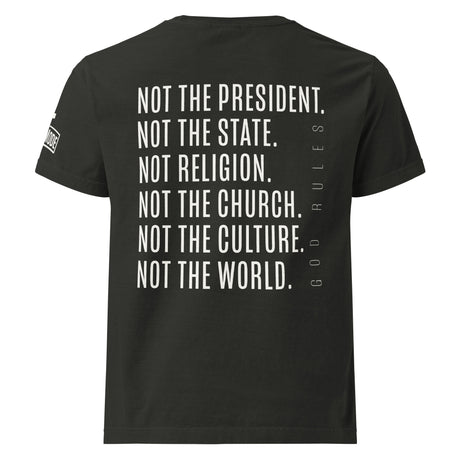 God Rules // Not The World Limited Edition Garment-Dyed Oversized Tee - Main Image