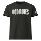 God Rules // Not The World Limited Edition Garment-Dyed Oversized Tee - Alt View - Front