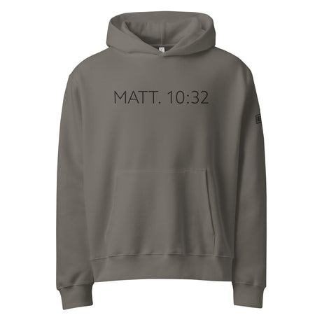 Christ Follower Up in This Joint Oversized Heavyweight Hoodie - Alt Image - Front View