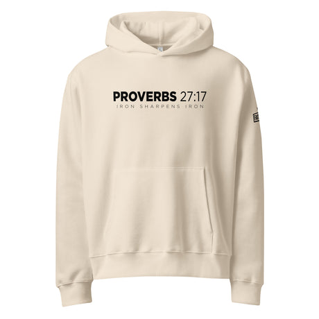 Iron Sharpens Iron // Oversized Heavyweight Hoodie - Alt Image - Front View