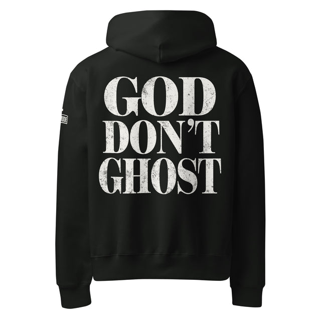 God Don't Ghost // Oversized Heavyweight Hoodie - Main Product Image - Back View