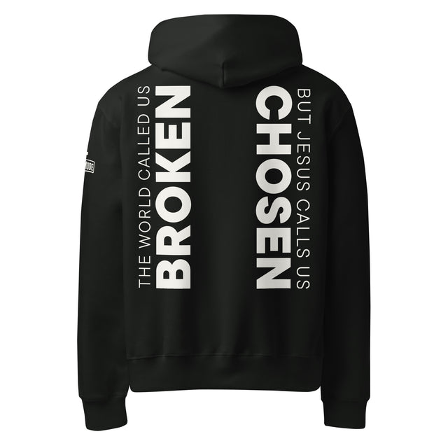 Chosen // Broken Oversized Heavyweight Hoodie - Main Product Image - Back View