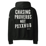 Chasing Proverbs Not PxxxHub Oversized Heavyweight Hoodie - Main Product Image - Back View