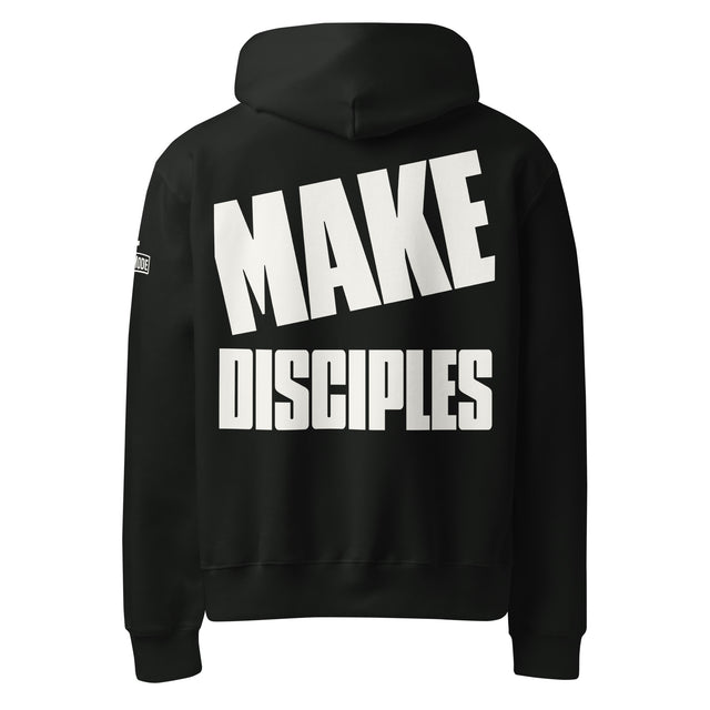 Make Disciples Matthew 28:19 Oversized Heavyweight Hoodie - Main Product Image - Back View