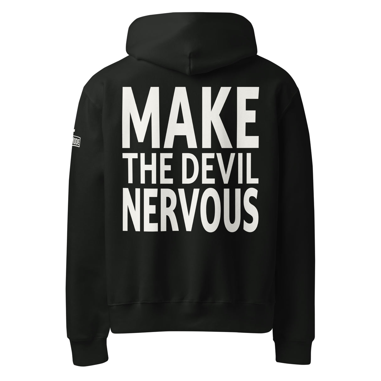 Make The Devil Nervous Oversized Heavyweight Hoodie - Main Product Image - Back View