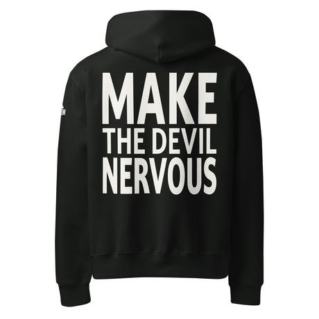 Make The Devil Nervous Oversized Heavyweight Hoodie - Main Product Image