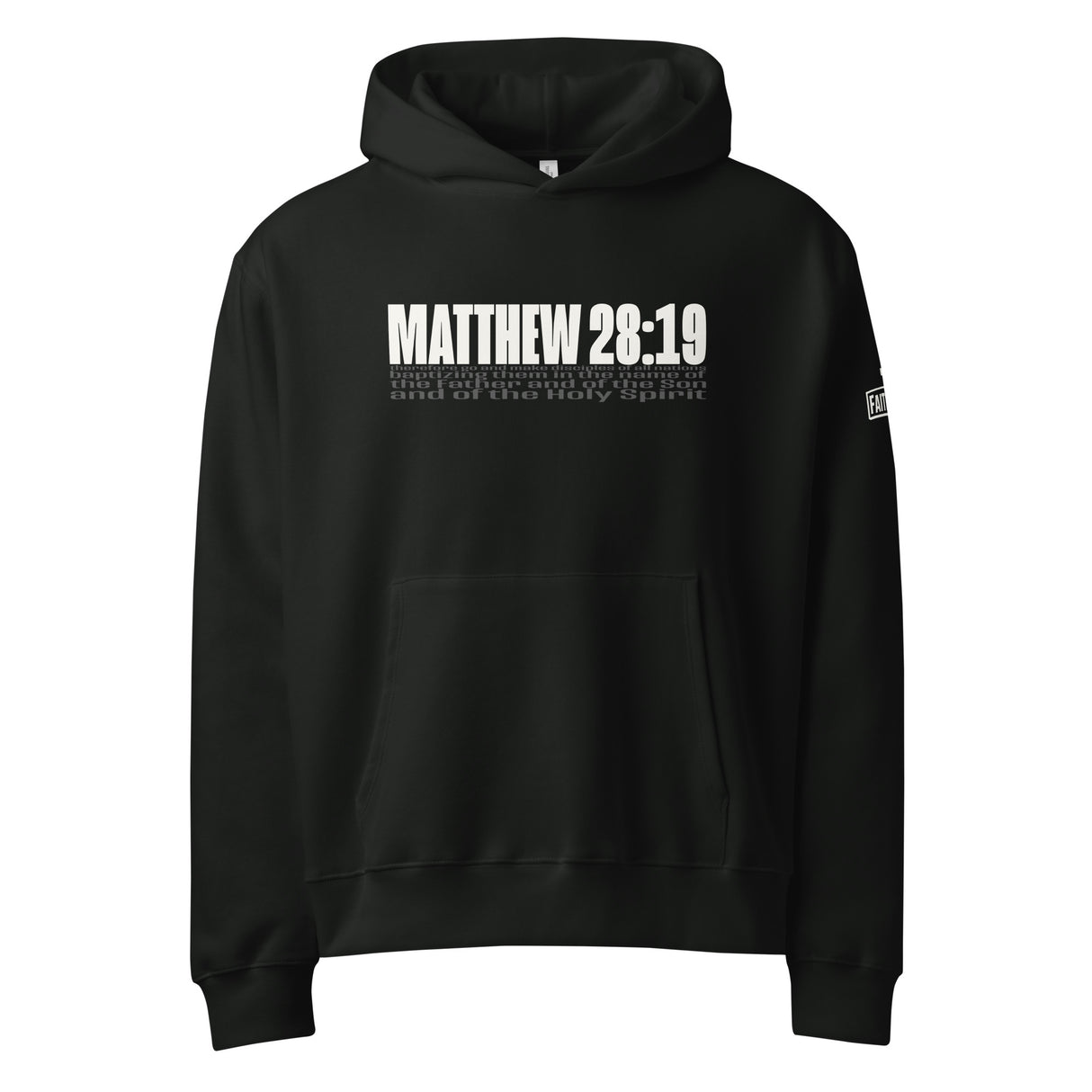 Make Disciples Matthew 28:19 Oversized Heavyweight Hoodie - Alt Product Image - Front View