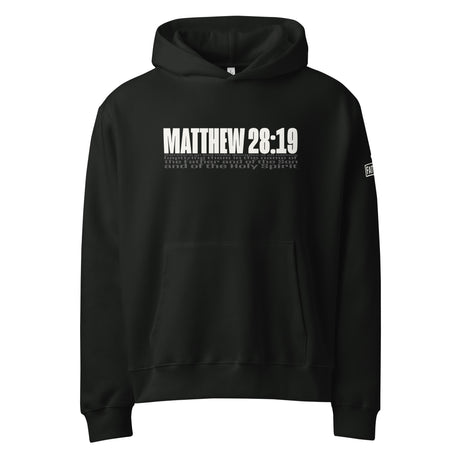 Make Disciples Matthew 28:19 Oversized Heavyweight Hoodie - Alt Product Image - Front View