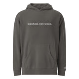 Washed Not Weak Pigment-Dyed Embroidered Hoodie Main Image