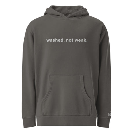 Washed Not Weak Pigment-Dyed Embroidered Hoodie Main Image