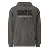 Crucified With Christ Pigment-Dyed Embroidered Hoodie - Main Product Image - Front View