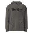 Vintage Black Holy Rebel Pigment-Dyed Embroidered Hoodie - Main Product Image - Front View