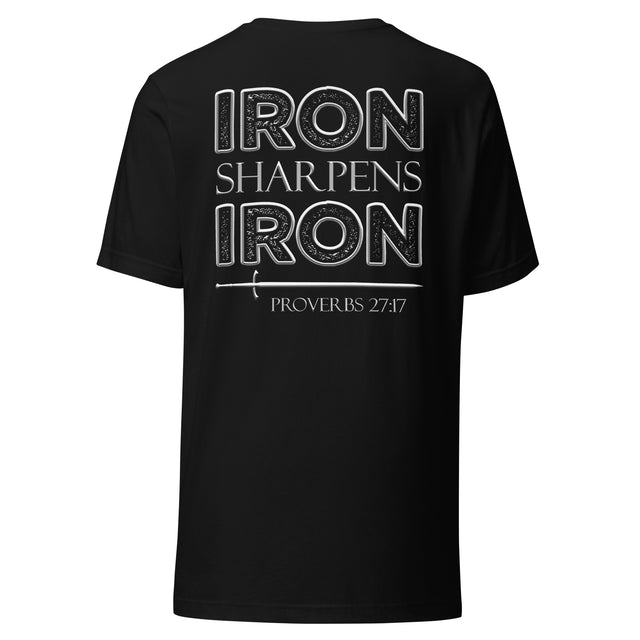 Iron Sharpens Iron Proverbs 27:17 Shirt - Main Product Image - Back View